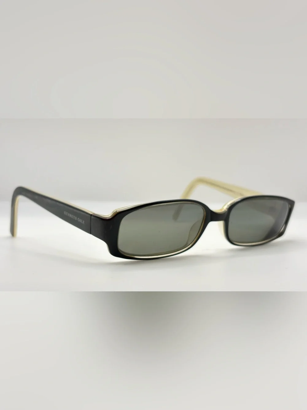 Kenneth Cole City of Angles Black Oval Sunglasses Frames Only